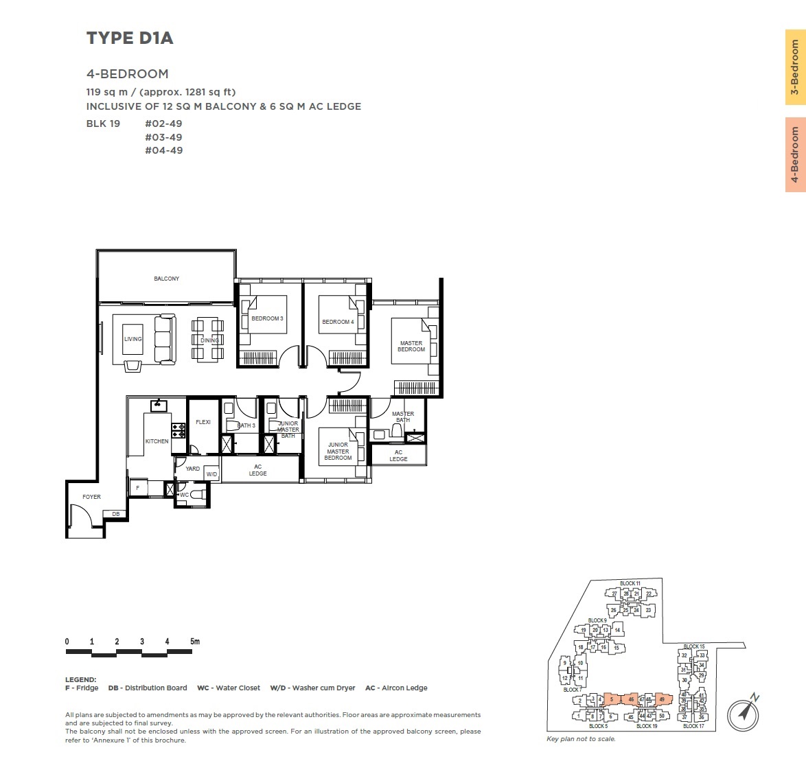 The Gazania 1 Bedroom Floor Plan 7