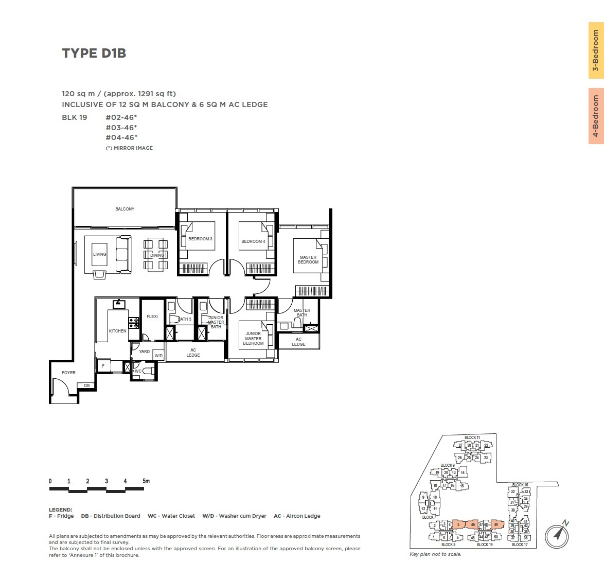 The Gazania 1 Bedroom Floor Plan 9